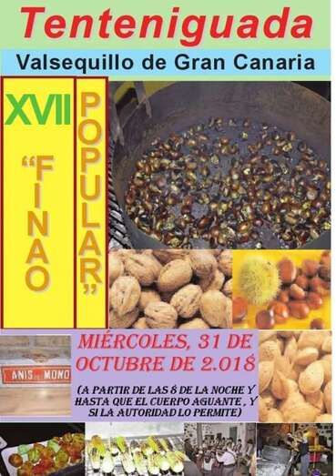 Cartel de la fiesta Finaos Popular (Foto TA)